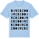 Blue Soul t-shirt med Duvered ordlek t-shirt