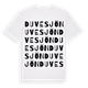 White t-shirt med Duvesjön ordlek t-shirt