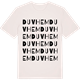 Vintage White t-shirt med Duvhem ordlek t-shirt