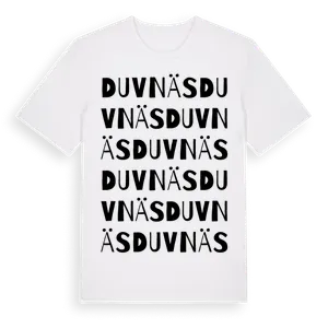 Duvnäs ordlek t-shirt – ekologisk bomull t-shirt från Pinshirt