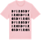 Pink Cotton t-shirt med Dybron ordlek t-shirt
