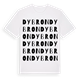 Dybron ordlek t-shirt