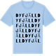 Blue Soul t-shirt med Dyfjäll ordlek t-shirt