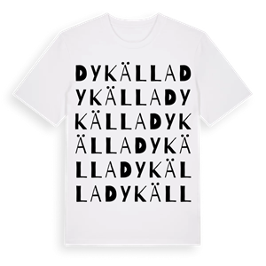 Dykälla ordlek t-shirt – ekologisk bomull t-shirt från Pinshirt