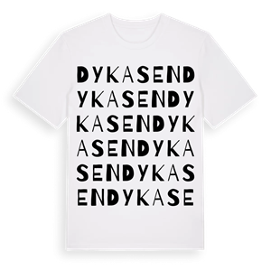 Dykasen ordlek t-shirt – ekologisk bomull t-shirt från Pinshirt