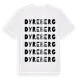 White t-shirt med Dyreberg ordlek t-shirt