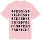 Pink Cotton t-shirt med Dyrenäs ordlek t-shirt