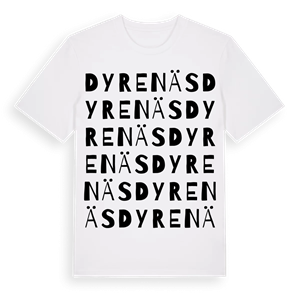 Dyrenäs ordlek t-shirt – ekologisk bomull t-shirt från Pinshirt