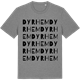 Mid Heather Gray t-shirt med Dyrhem ordlek t-shirt