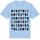 Blue Soul t-shirt med Dyrstolen ordlek t-shirt