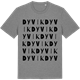 Mid Heather Gray t-shirt med Dyvik ordlek t-shirt