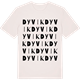 Vintage White t-shirt med Dyvik ordlek t-shirt