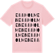 Pink Cotton t-shirt med Ebbholmen ordlek t-shirt