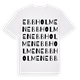 White t-shirt med Ebbholmen ordlek t-shirt