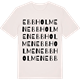 Vintage White t-shirt med Ebbholmen ordlek t-shirt