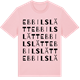Pink Cotton t-shirt med Ebbilslätt ordlek t-shirt