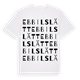 White t-shirt med Ebbilslätt ordlek t-shirt