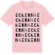 Pink Cotton t-shirt med Eckerna ordlek t-shirt