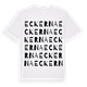 White t-shirt med Eckerna ordlek t-shirt