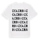 White t-shirt med Eckerna ordlek t-shirt