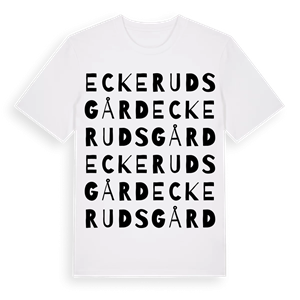 Eckeruds gård ordlek t-shirt – ekologisk bomull t-shirt från Pinshirt