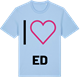 Blue Soul t-shirt med Jag älskar Ed t-shirt stort tryck