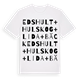 Edshult + Hulskog + Lida + Bäck ordlek t-shirt