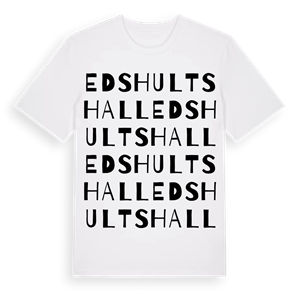 Edshultshall ordlek t-shirt – ekologisk bomull t-shirt från Pinshirt