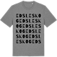 Mid Heather Gray t-shirt med Edsleskog ordlek t-shirt