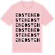 Pink Cotton t-shirt med Edsten ordlek t-shirt
