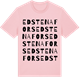 Pink Cotton t-shirt med Edstenafors ordlek t-shirt