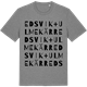 Mid Heather Gray t-shirt med Edsvik+Ulmekärr ordlek t-shirt