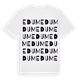 White t-shirt med Edum ordlek t-shirt