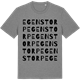 Mid Heather Gray t-shirt med Egenstorp ordlek t-shirt