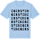 Blue Soul t-shirt med Egersten ordlek t-shirt