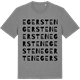 Mid Heather Gray t-shirt med Egersten ordlek t-shirt