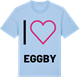 Blue Soul t-shirt med Jag älskar Eggby t-shirt stort tryck