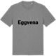 Mid Heather Gray t-shirt med Eggvena fetstil t-shirt