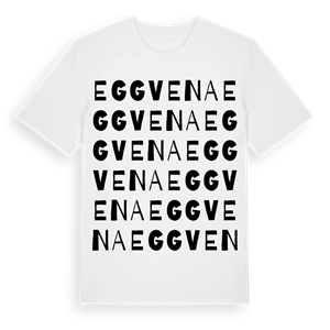 Eggvena ordlek t-shirt – ekologisk bomull t-shirt från Pinshirt