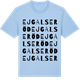 Blue Soul t-shirt med Ejgalseröd ordlek t-shirt