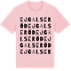 Pink Cotton t-shirt med Ejgalseröd ordlek t-shirt