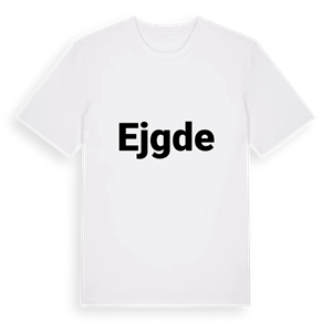 Ejgde fetstil t-shirt – ekologisk bomull t-shirt från Pinshirt