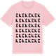 Pink Cotton t-shirt med Ek ordlek t-shirt