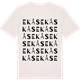Vintage White t-shirt med Ekås ordlek t-shirt