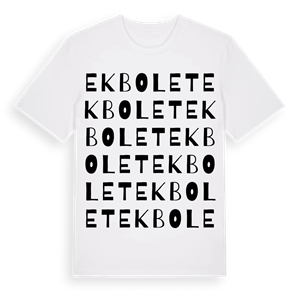 Ekbolet ordlek t-shirt – ekologisk bomull t-shirt från Pinshirt