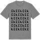 Mid Heather Gray t-shirt med Eke ordlek t-shirt