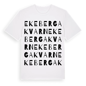 Ekeberga kvarn ordlek t-shirt – ekologisk bomull t-shirt från Pinshirt