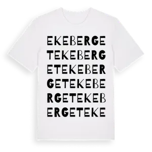 Ekeberget ordlek t-shirt – ekologisk bomull t-shirt från Pinshirt