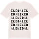 Vintage White t-shirt med Ekedal ordlek t-shirt