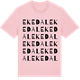 Pink Cotton t-shirt med Ekedal ordlek t-shirt